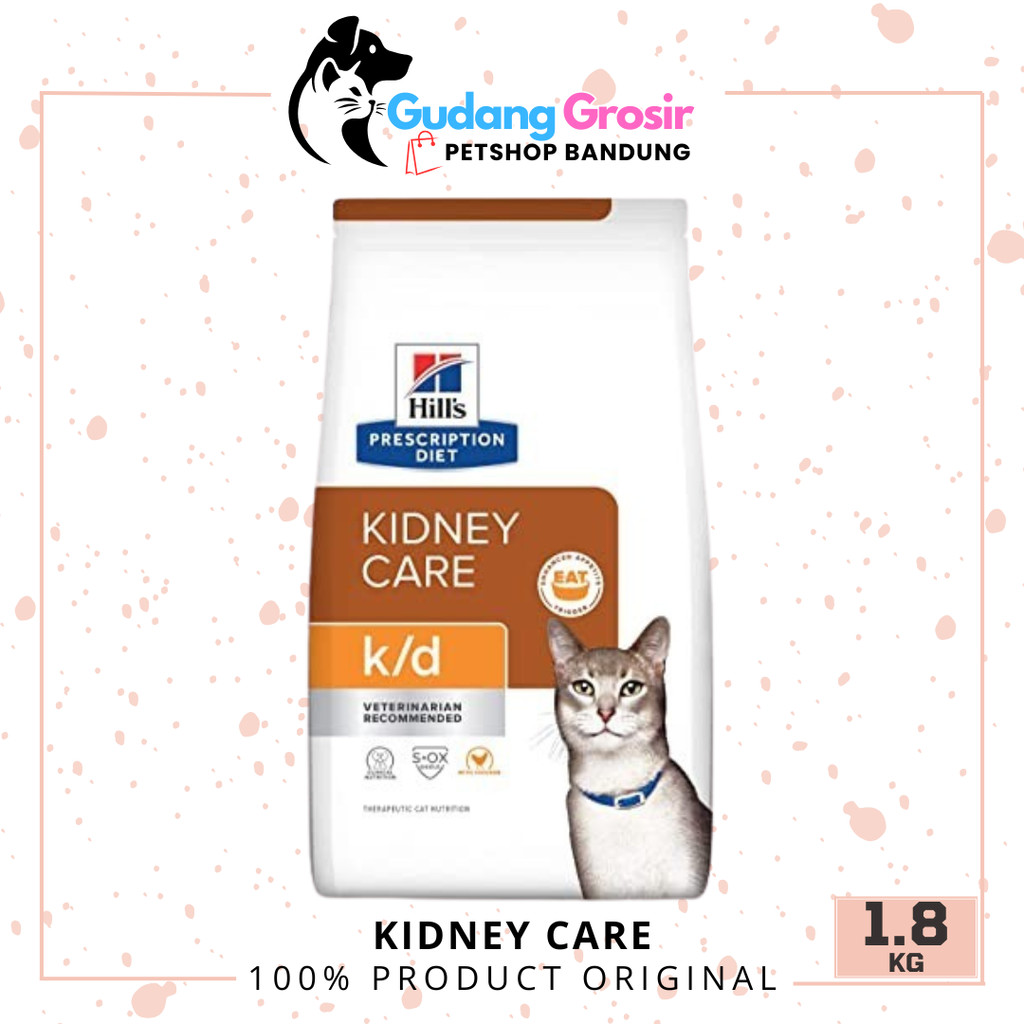 Science Diet Prescription k/d Kidney Care Feline Cat Kucing 1.81 KG