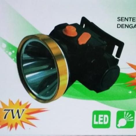 SENTER KEPALA SUNPRO SL 8800 7W (Cahaya Putih / Kuning) - Kuning