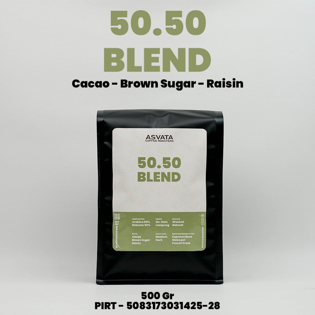 

Biji Kopi 500 Gr 50.50 Arabica Robusta Roasted Beans Kopi Susu Blend