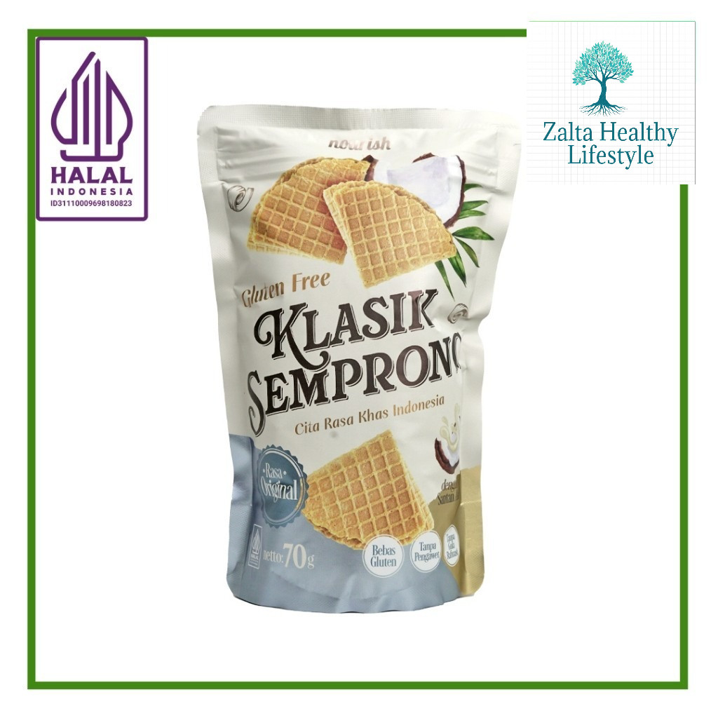 

ORGANIK - Semprong Gluten Free Klasik - Rasa Original Tanpa Gula Rafinasi Halal 70gr - SD2