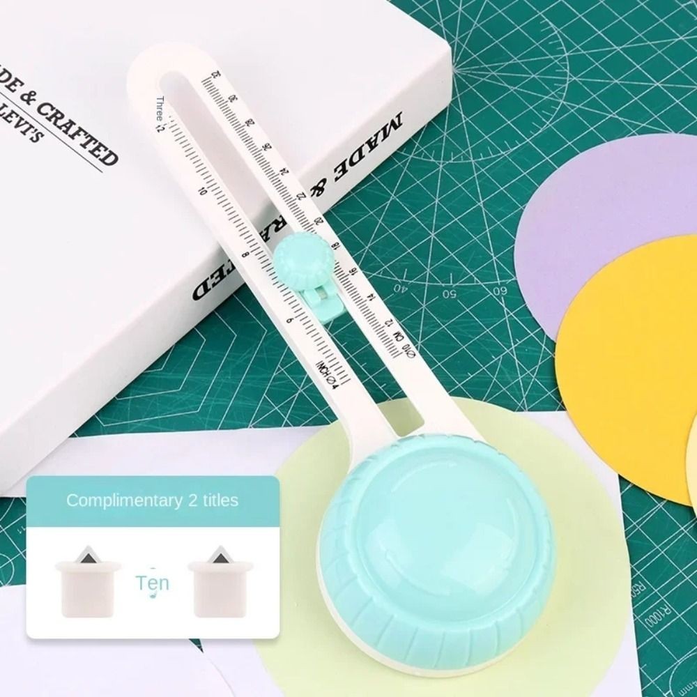 

Paper Card Photo Circular Paper Cutter Circle Shape Safe 360° Rotary Circle Cutter Crafts DIY Round Cutting Tool Laminate