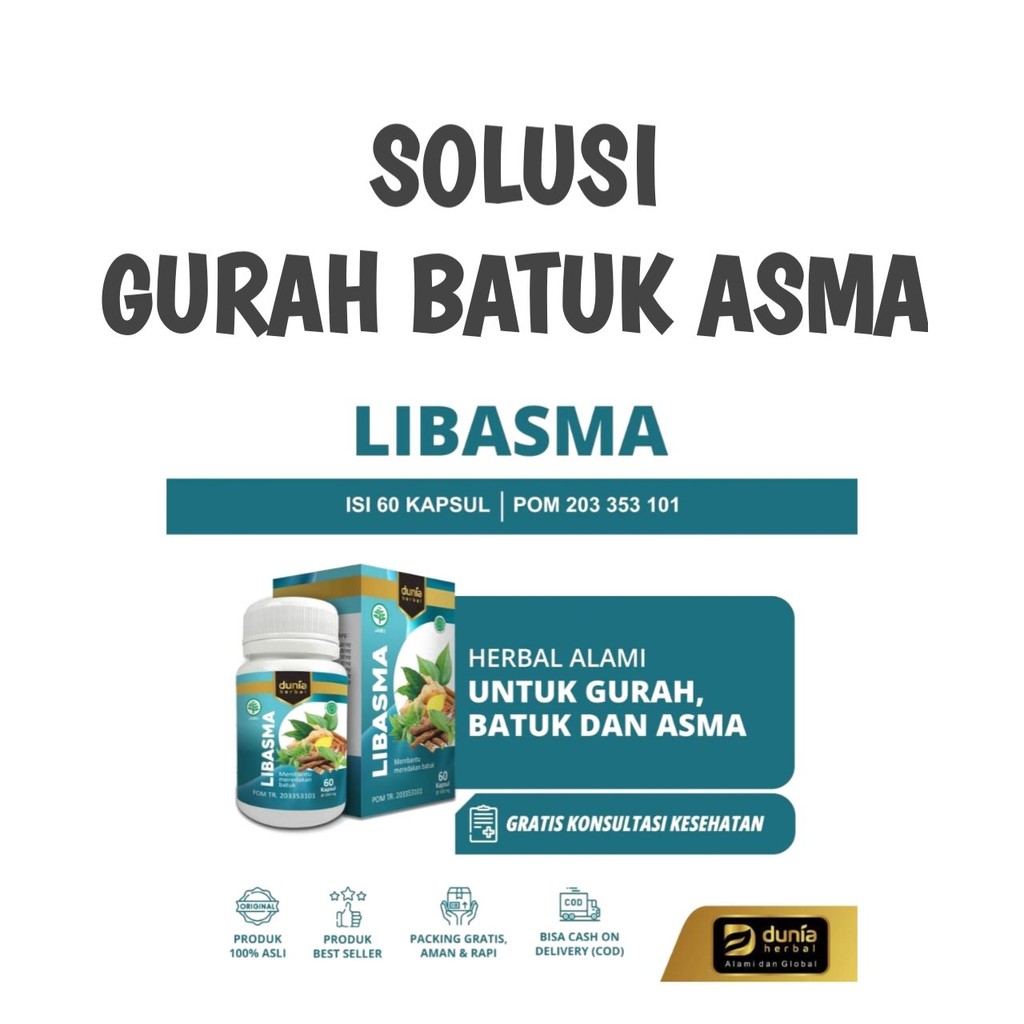 

LIBASMA Herbal Gurah Alami , Batuk & Asma