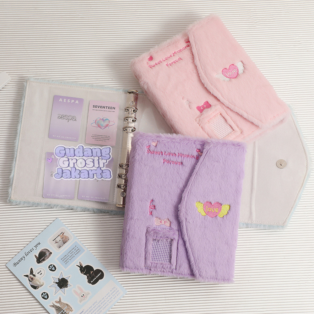 (A5 Size) Album Photocard Binder Photocard PC Fluffy Bulu
