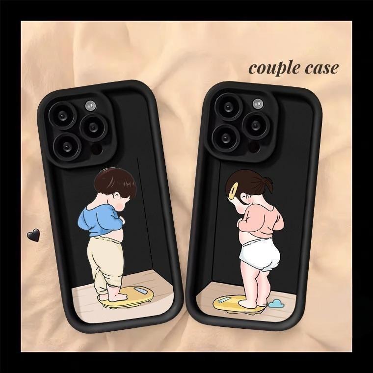 Case Couple OPPO Compatible For iPhone Case OPPO Cocok Untuk OPPO A15 A16 A16K A17 A8 A38 A5 A52 A53