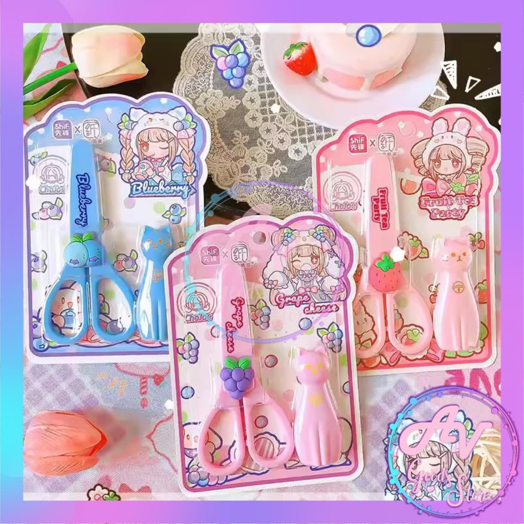 

Gunting Cutter Karakter Set 1260 / Gunting Anak Set Fancy / Gunting Cover + Cutter Mini