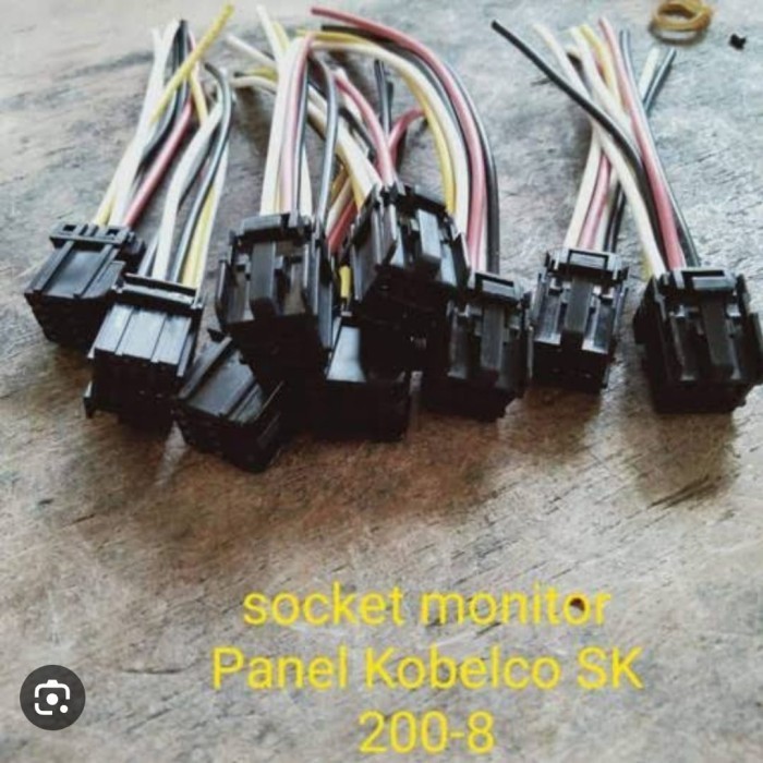 SOKET KABEL MONITOR KOBELCO SK200-8