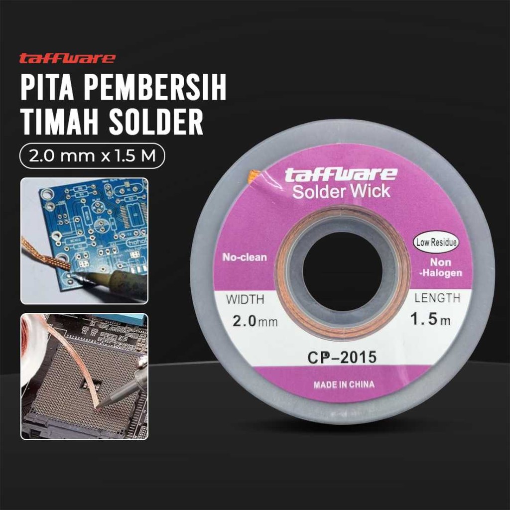 

Pita Pembersih Timah Solder Wick 2.0mm 1.5M - CP-2015