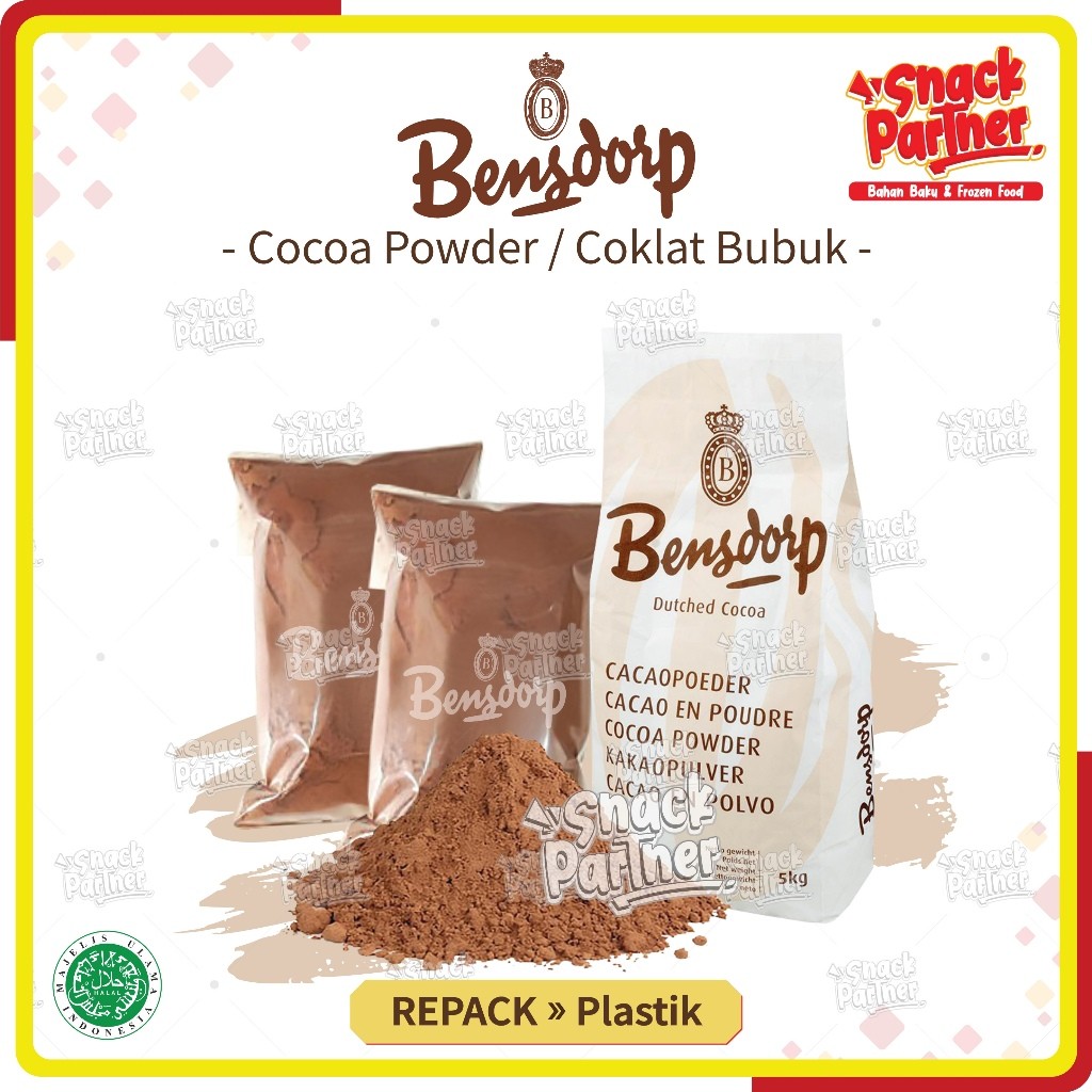 

BENSDORP Pure Cocoa Powder REPACK 100 GR / 250 GR - MALAYSIA Bubuk Coklat Murni - Roti, Kue / Cake, Cookies, Pastry - Bendrop / Bensdrop