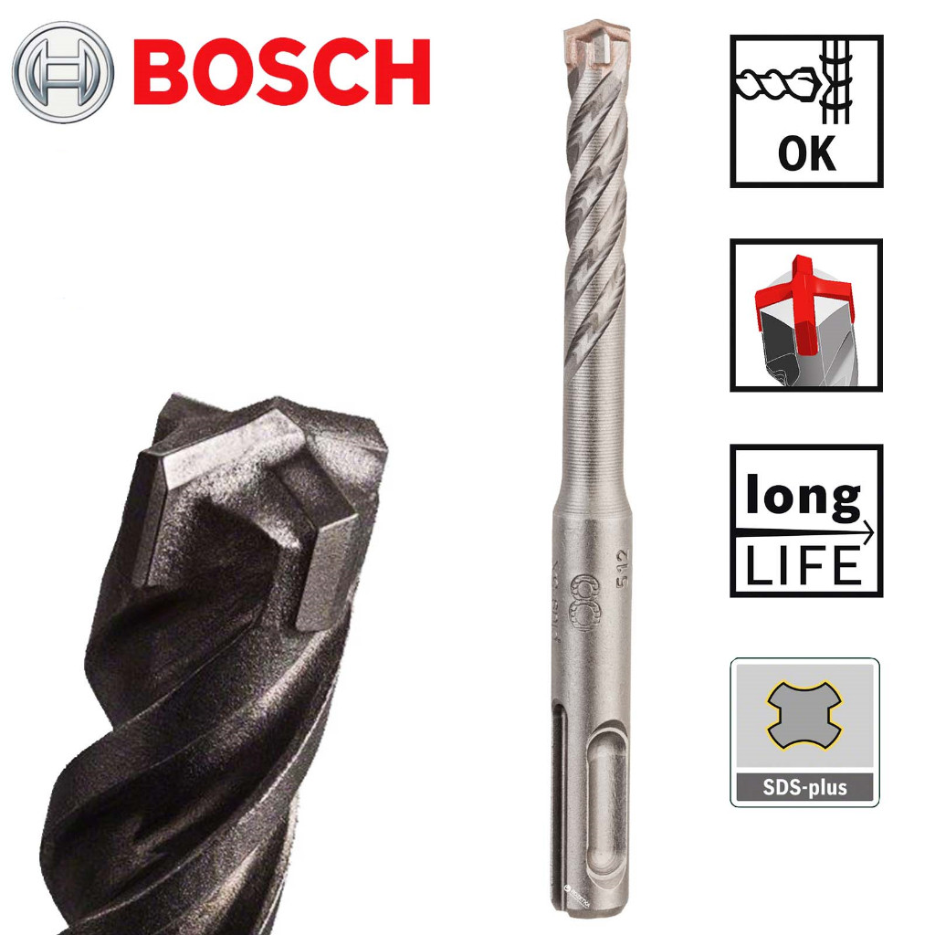 Bosch Mata Bor Beton SDS PLUS-5X Hammer Drill Bit SDS PLUS