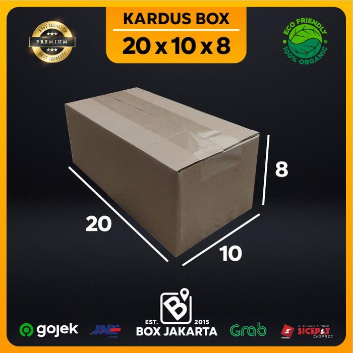 

KARDUS BOX uk 20x10x8 CM Kotak Packaging Corrugated SHEET POLOS