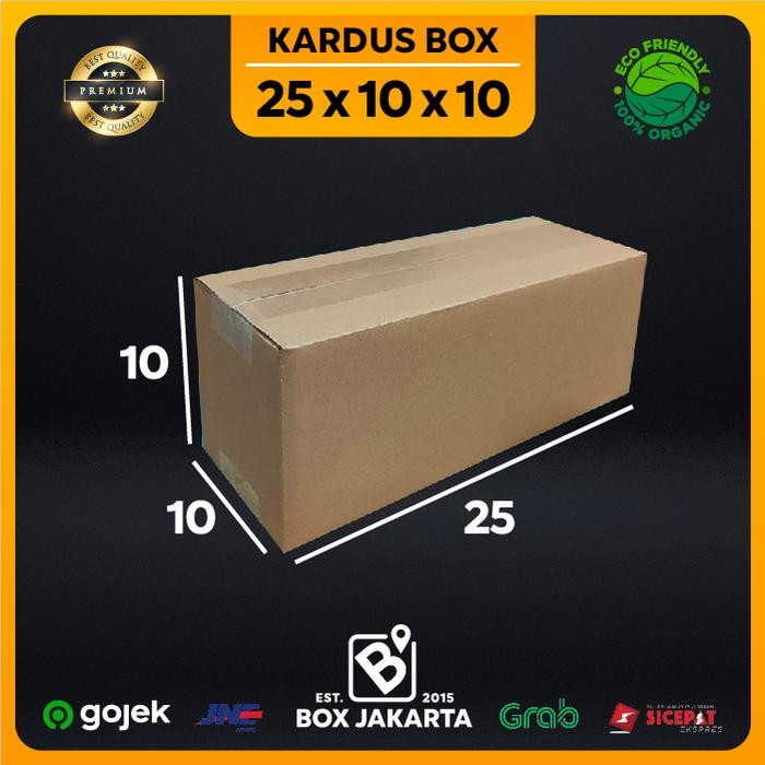 

KARDUS BOX uk 25x10x10 CM Kotak Packaging Corrugated SHEET POLOS