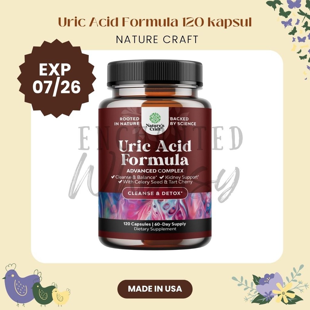 Nature Craft Uric Acid Formula support asam urat celery seed kidney cleanse ginjal nature's natures