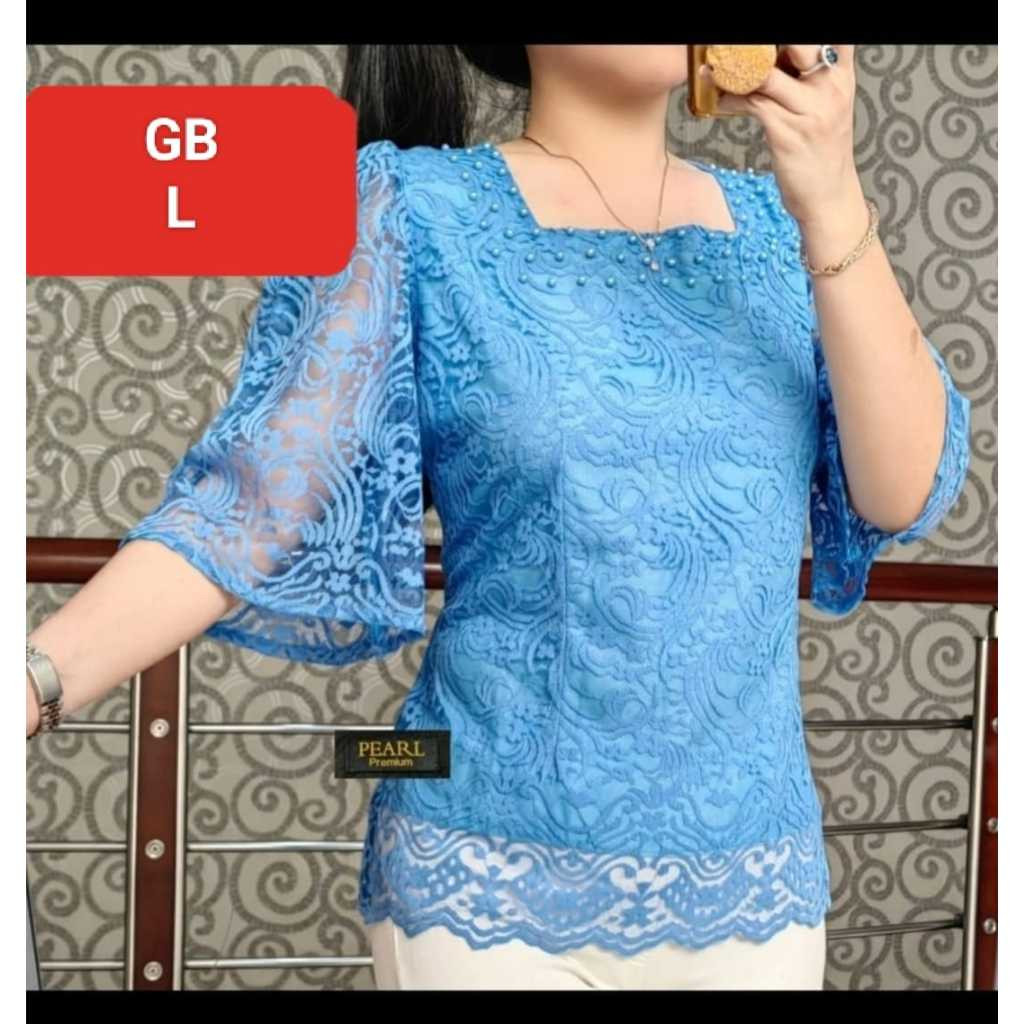BLUS BROKAT WANITA BAJU KEKINIAN/KEBAYA PESTA