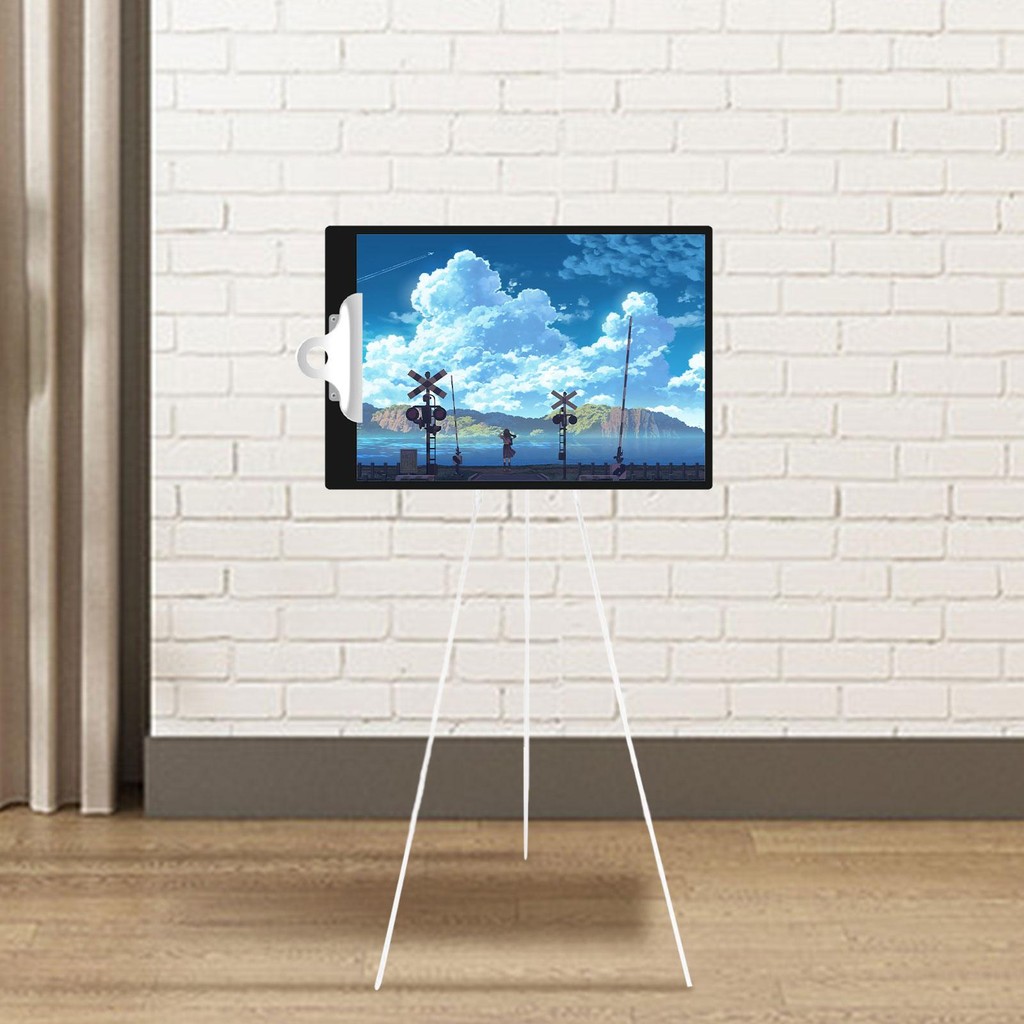 

Tripod Display Easel Stand Artist Easel Metal Collapsible Art Drawing Easels Portable Foldable Easel for Sign, Poster, Photo