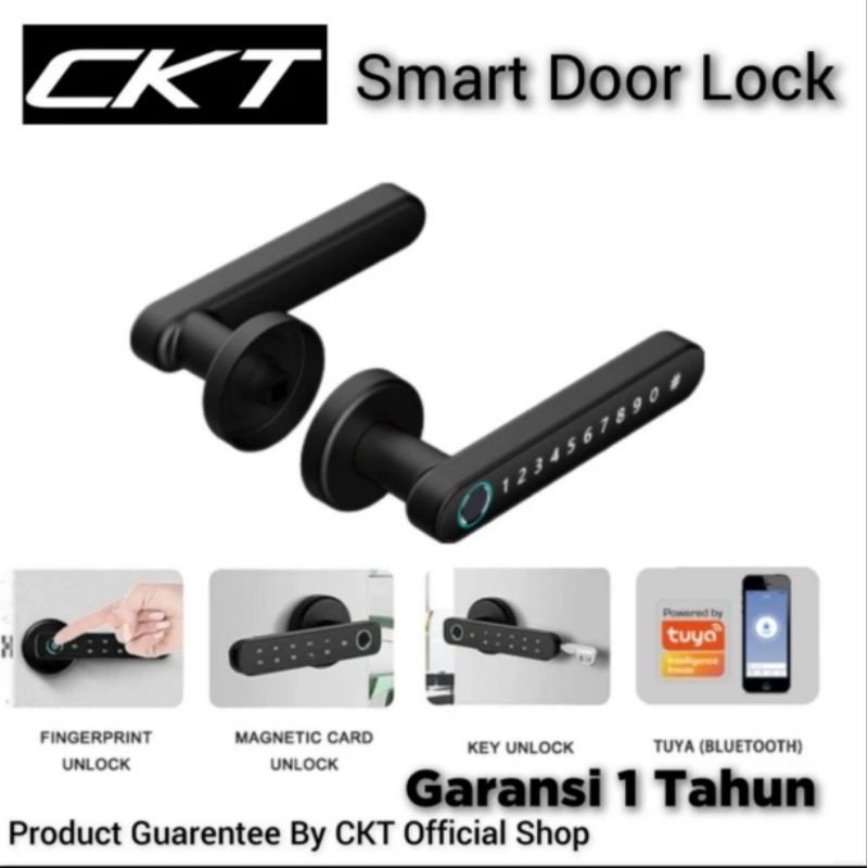 Smart door lock gagang pintu pintar finger print sidik jari pin