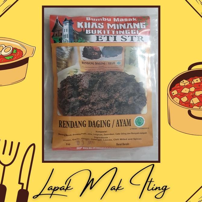 

Qr Mall- Terbaru~[BEST] Bumbu Masak Khas Minang Bukittinggi Eti Str - Rendang Daging/Ayam