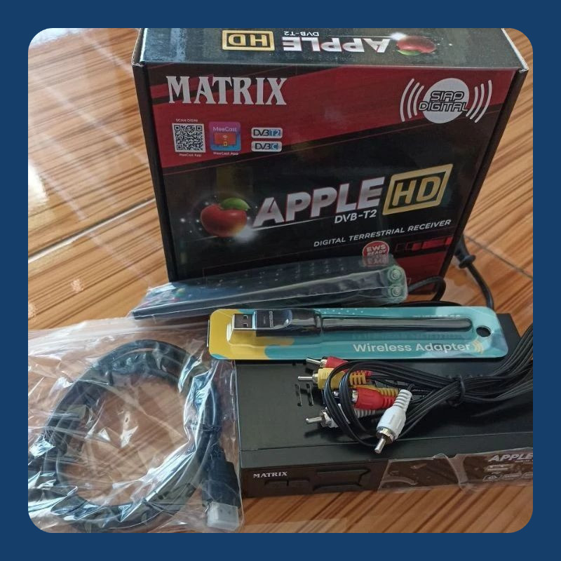 SET TOP BOX MATRIX APPLE MERAH SET TOP BOX TV DIGITAL MATRIX DVB T2