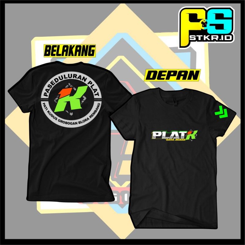 Kaos T-shirt Viral Paseduluran Plat K ( Pati, Kudus, Grobogan, Blora , Rembang ) lengan pendek pria 