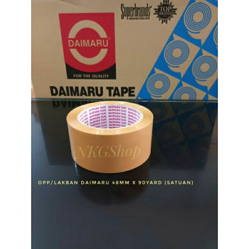 

Lakban Daimaru 2inch x 90yard/Lakban bening/Lakban coklat (SATUAN)