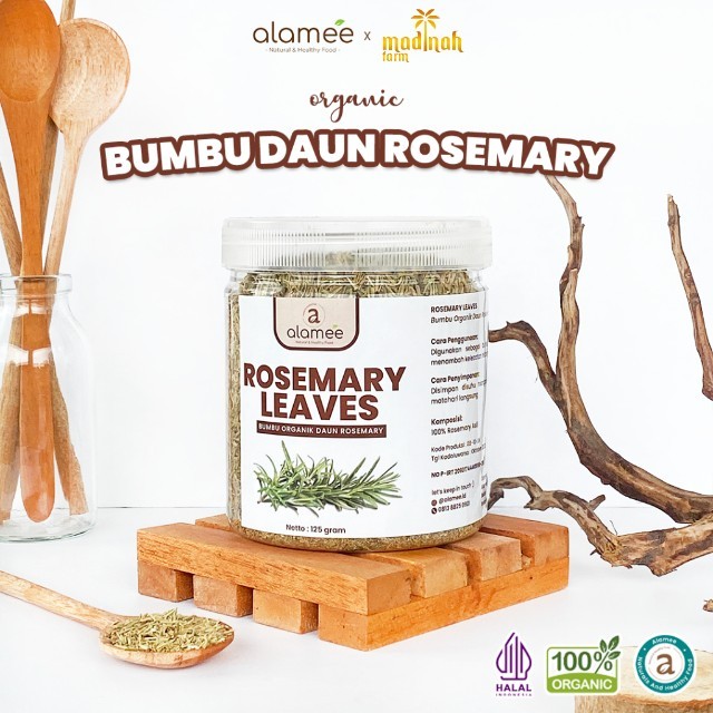 

Daun Rosemary Rosmari Kering Dried Leaves Seasoning Organik Murni Asli Bumbu Masak Organik Masakan madinah