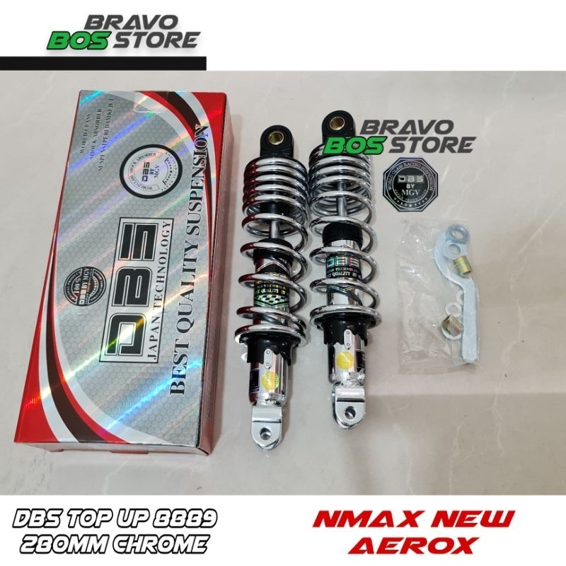 SHOCK DBS TOP UP 280MM 305 MM 345 MM CHROME SHOCKBREAKER AEROX 155 NMAX NEW NMAX OLD PCX NOUVO 280 M