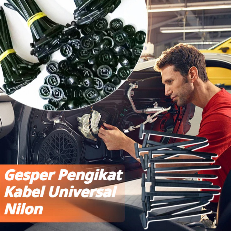

✨COD/Gratis Kirim✨【20pcs/40pcs/100pcs】Car motorcycle tie buckle Selflocking nylon buckle Nylon selflocking tie buckle /Tali Pengikat Mobil & Motor /Gesper Pengikat Kabel Tahan Lama Dan Anti Kendor
