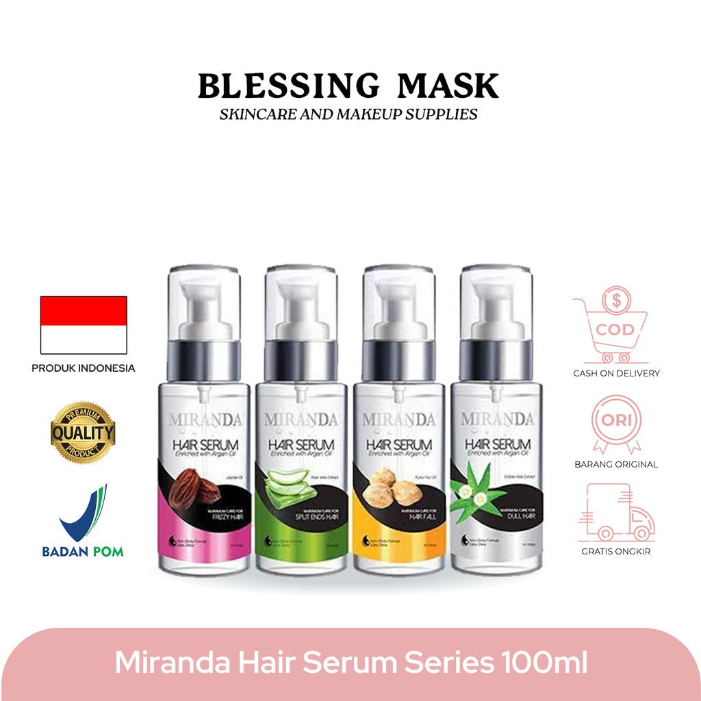 Miranda Hair Serum Series 100ml | Perbaiki Tekstur Rambut
