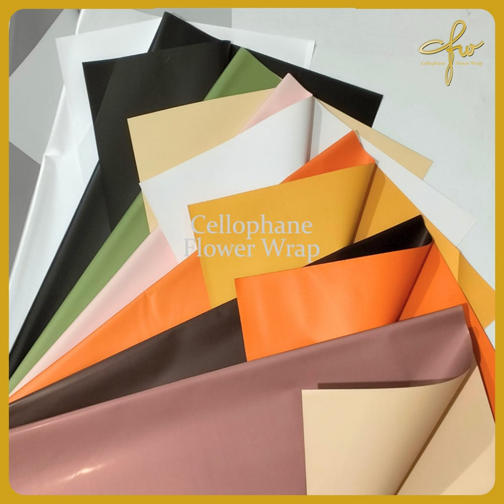 

Kertas Buket BiColor Cellophane Flower Wrapping