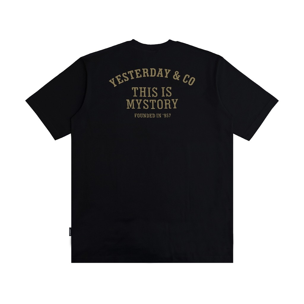 Yesterday – Baju Kaos Distro Pria Original 24s t shirt Pria Cowok Keren Hitam Art