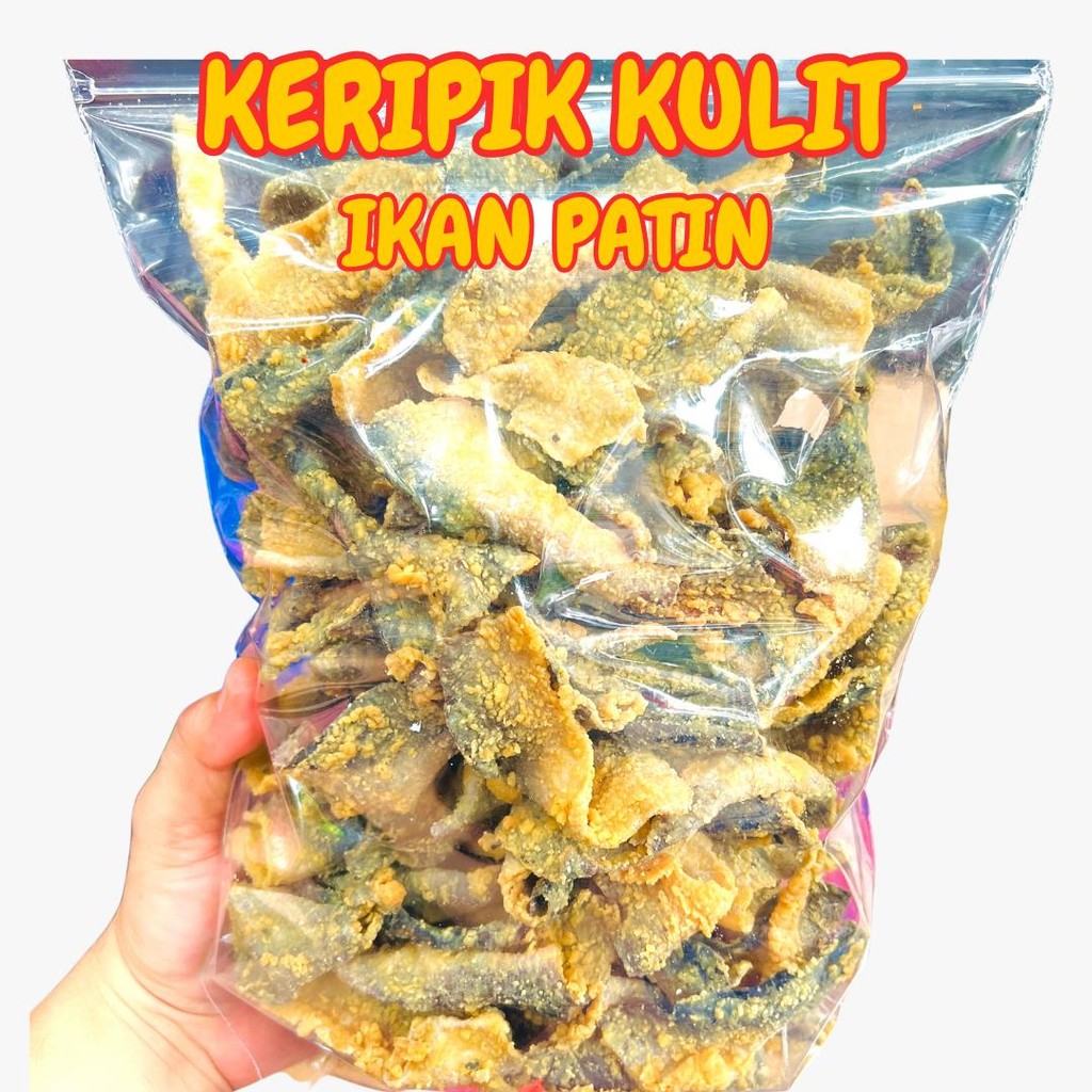 

KERUPUK KULIT IKAN PATIN RENYAH RASA PEDAS DAUN JERUK DAN ORIGINAL 600 GRAM Food Snack Skin Keripik Patin