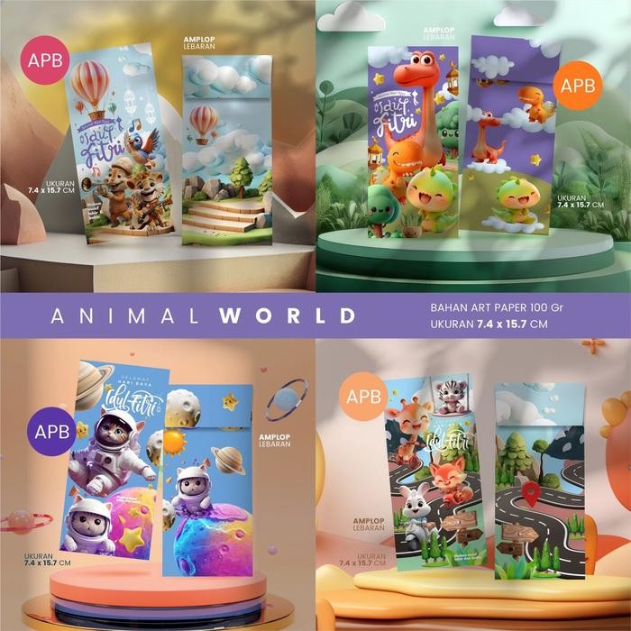 

Promo AMPLOP LEBARAN MURAH ( ISI 40 PCS & 100 pcs) | BAHAN TEBAL | AMPLOP IDUL FITRI VIRAL - APB ANIMAL WORLD 100gr Terlaris
