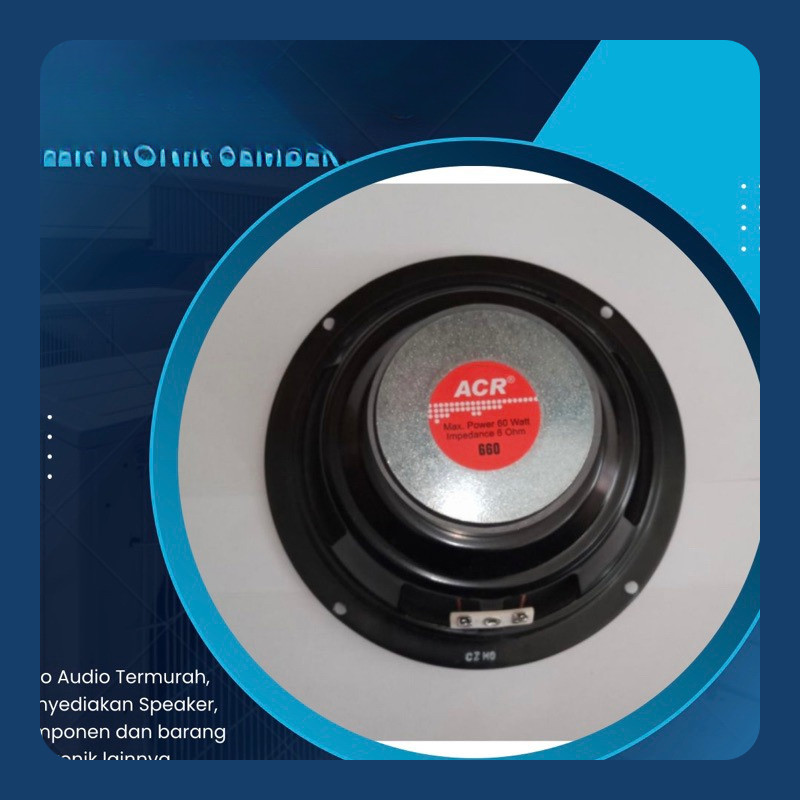 Speaker ACR 6 Inch ACR 660 ACR Woofer 6 Inch 660
