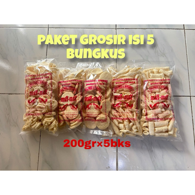 

PROMO!! PAKET HARGA GROSIR kerupuk (2kancing,buncis,sanggul,usus)