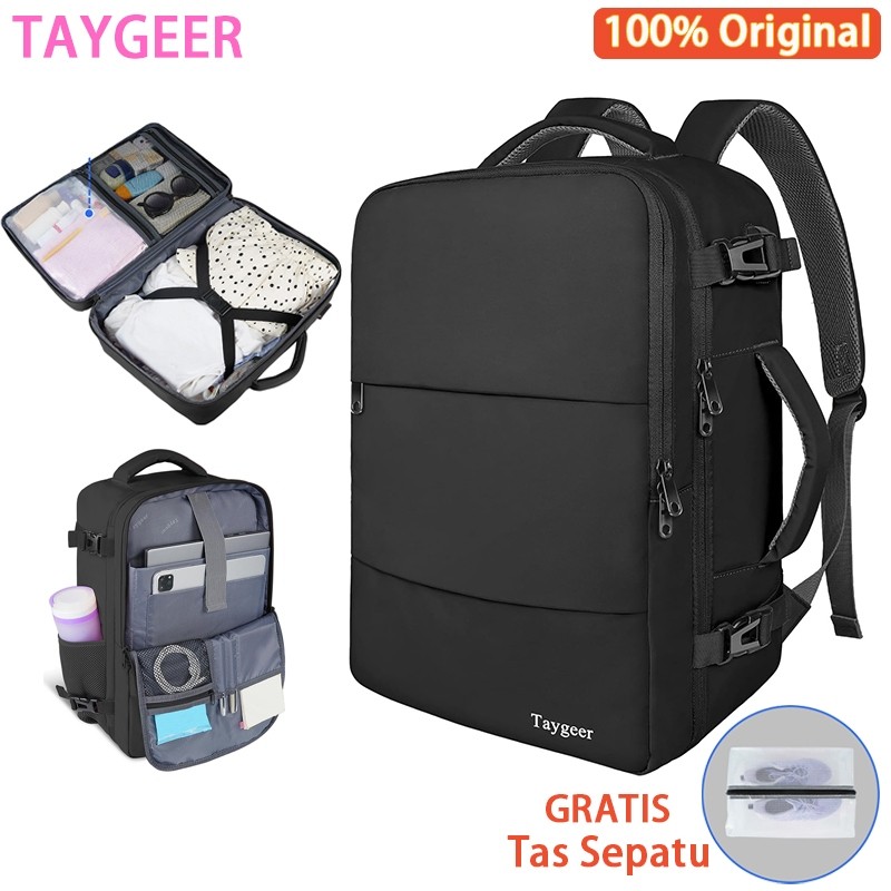 Tas Ransel Traveling Backpack Wanita Pria Laptop 16 Waterproof Tas Kabin Besar Muat Baju Pakaian