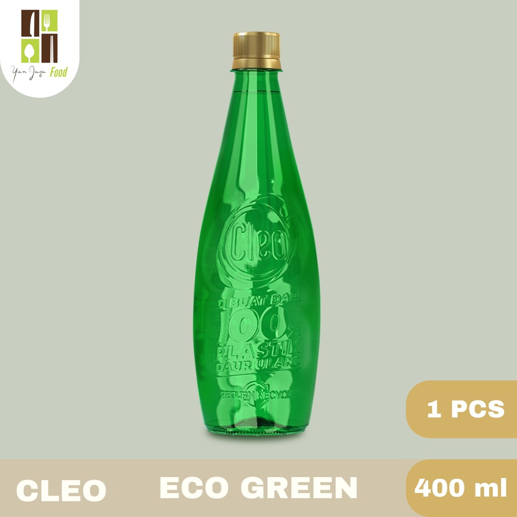 

Cleo Eco Go Green 400ml -1 PCS / Air Mineral / Air Minum Botol Hijau