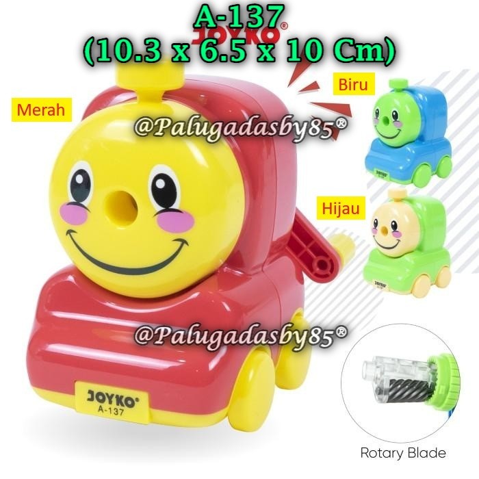 

(1 Biji) Rautan Meja Putar JOYKO A-137 Kereta Smile / Serutan Putar Sharpener Joyko A-137 (1 Biji)