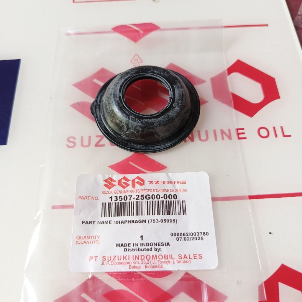 KARET VAKUM KARBURATOR SUZUKI SPIN 125 ORIGINAL SGP 13507-25G00-000