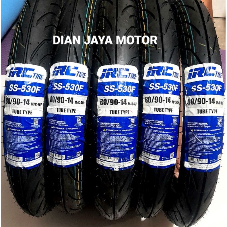 BAN LUAR MOTOR MATIC 80/90/14 IRC TUBE TYPE SS530 BEAT VARIO MIO SCOOPY XEON MIO J SOUL GT