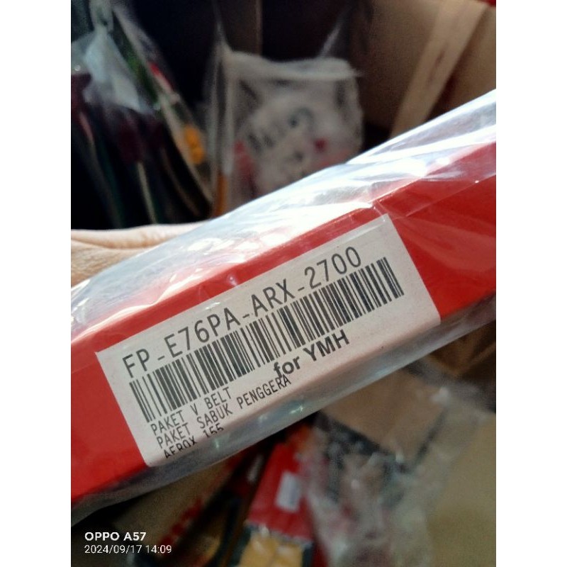 Panbel Plus Roller Aerox Original Federal VBelt Aerox 155 FP-E76PA-ARX-2700 Original Astra Federal