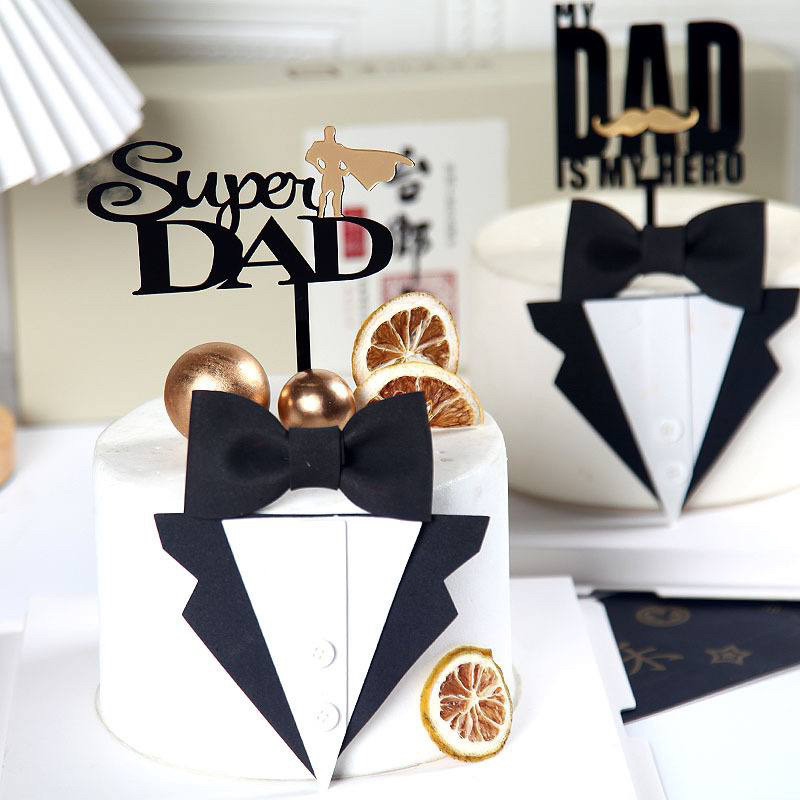 CAKE TOPPER  DASI KEMEJA/ DEKORASI KUE ULANG TAHUN PAPA AYAH BOS KERJA ATASAN DLL