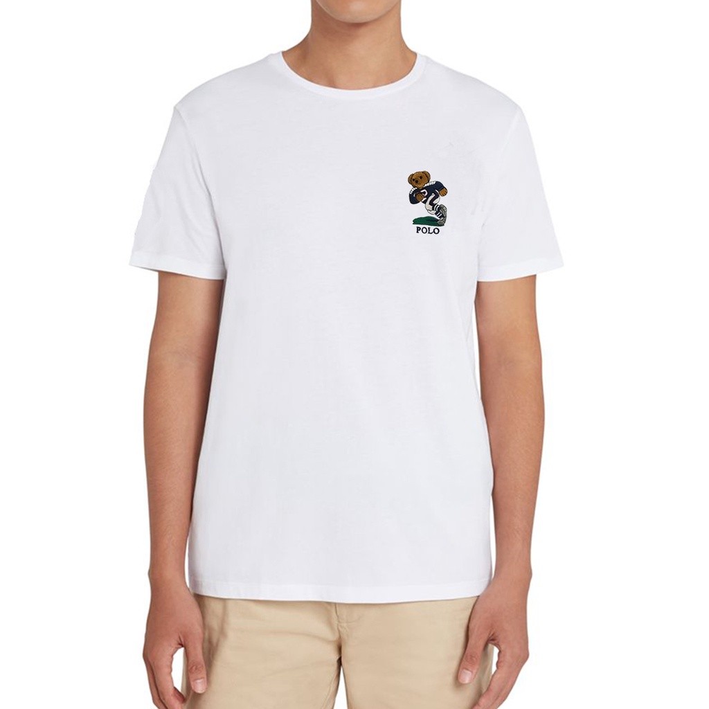 POLO - 7608.25 Mens T-shirt Bear - White