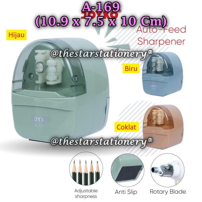

(1 Biji) Rautan Meja Putar JOYKO A-169 Rautan Serutan Sharpener Joyko A-169 (1 Biji)