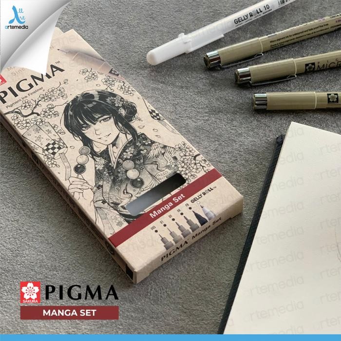

TERLARIS! Drawing Pen Sakura Pigma Micron Manga Set A
