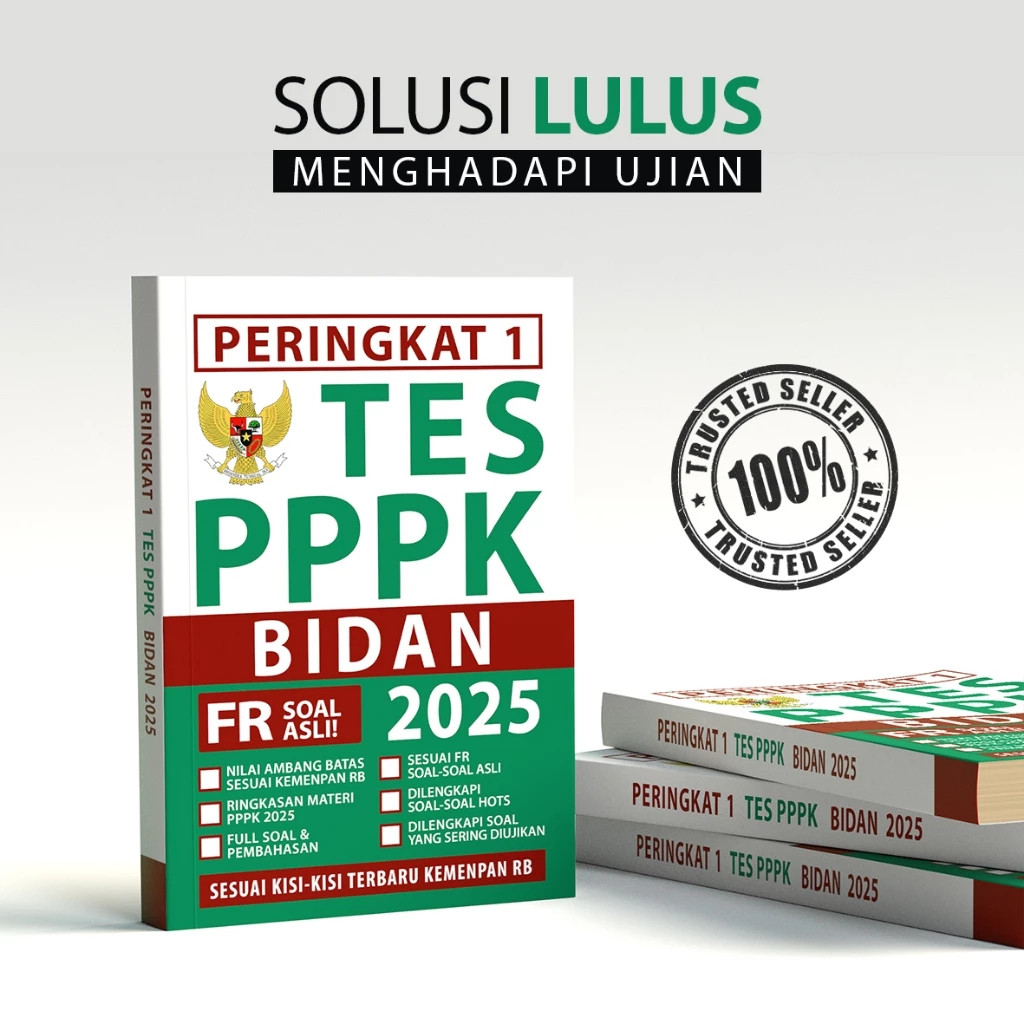 Buku Peringkat 1 Tes Pppk Bidan 2025 Buku PPPK BIDAN 2025 - Soal PPPK BIDAN 2025 - Buku Original Soa