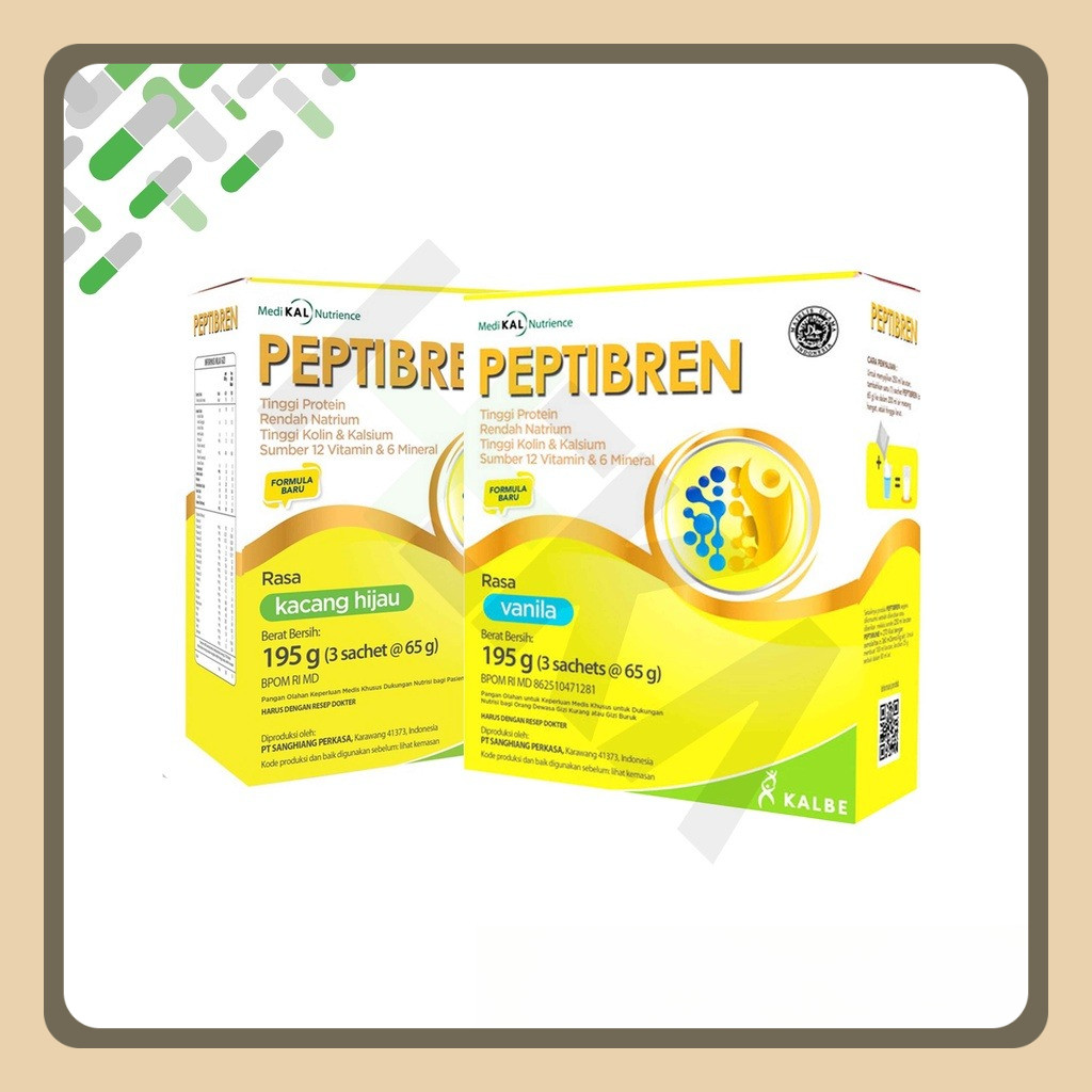 

Peptibren Vanila/Kacang Hijau 195 gram - Pasien Stroke dan Mencegah Pikun (SEMARANG)