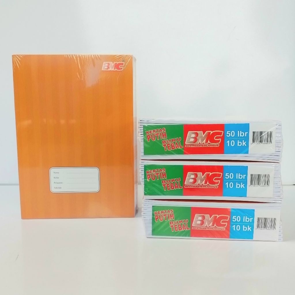 

Buku BMC Campus 50 Lembar Boxy Panjang Kraft Buku Tulis ( 1Pak/10Buku )