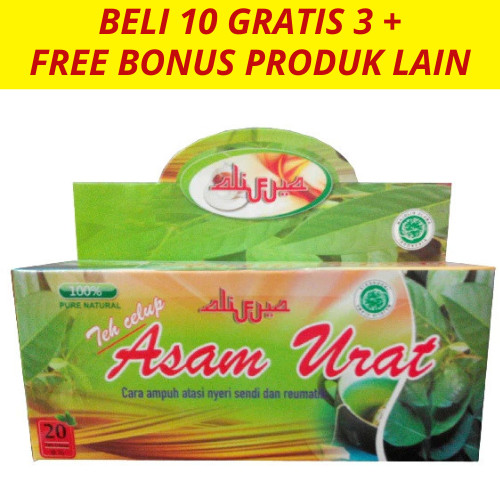 

[BELI 10 GRATIS 3 + PRODUK LAIN ] TEH CELUP HERBAL ASAM URAT ALIFIYA ISI 20 ATASI SENDI ASAM URAT
