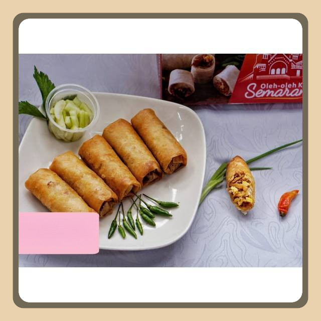 

VACUM - 10 biji Lumpia Sali Semarang-frozen-oleh-oleh Semarang - mbak Lien - Gang Lombok