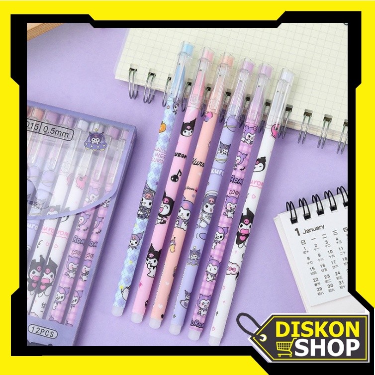 

Pena Karakter Bisa Dihapus / Pulpen Erasable / Pulpen Bisa Dihapus 12 PCS / Pena Hitam 12 PCS / Erasable Gel Pen