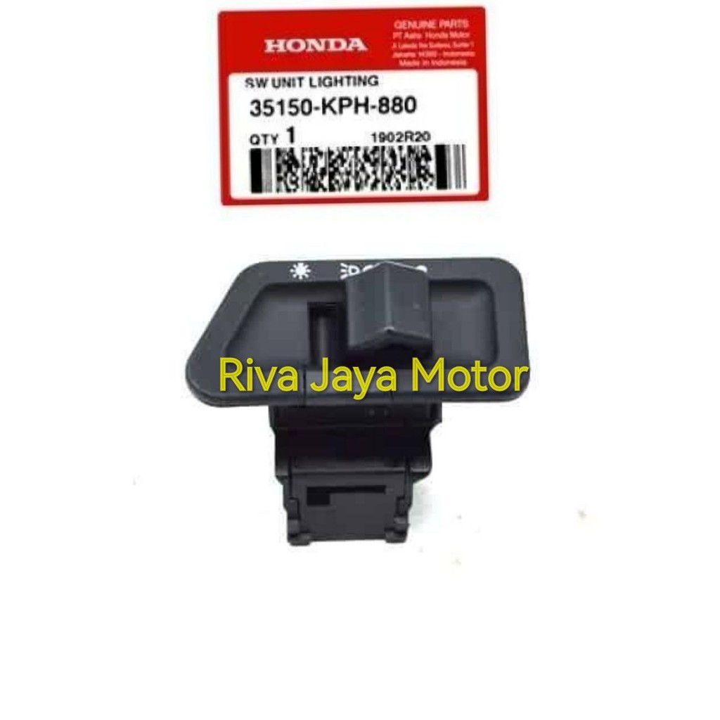 Tombol Saklar Lampu Karisma Supra X 125 Revo Beat Blade Vario Lama Supra Fit New Original Ahm Astra 